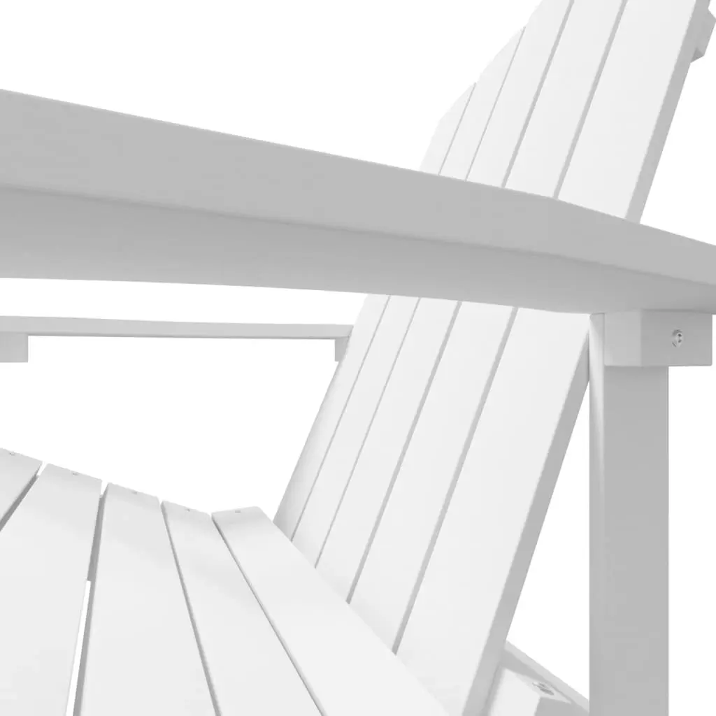 Garden Adirondack Chair HDPE White 318637