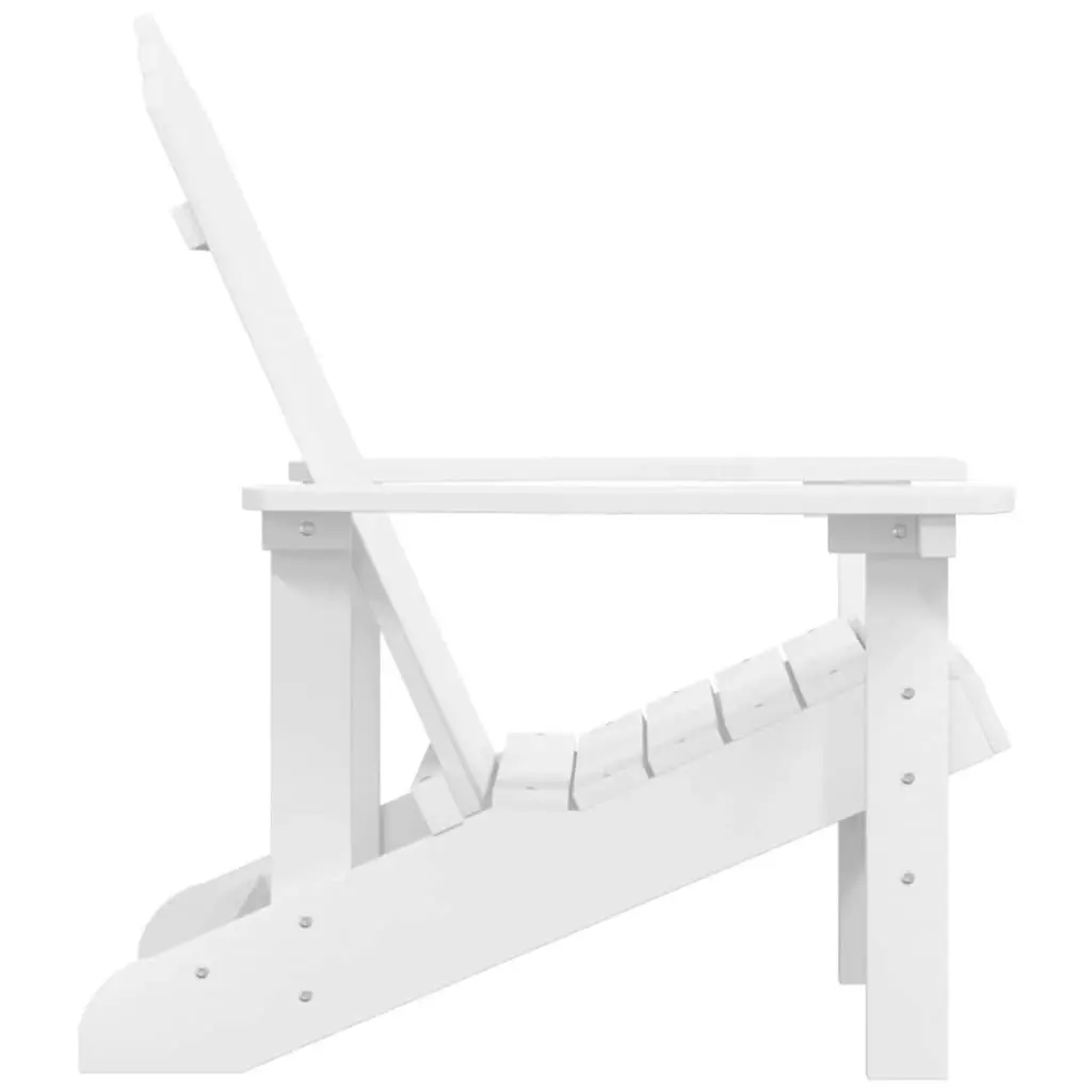 Garden Adirondack Chair HDPE White 318637