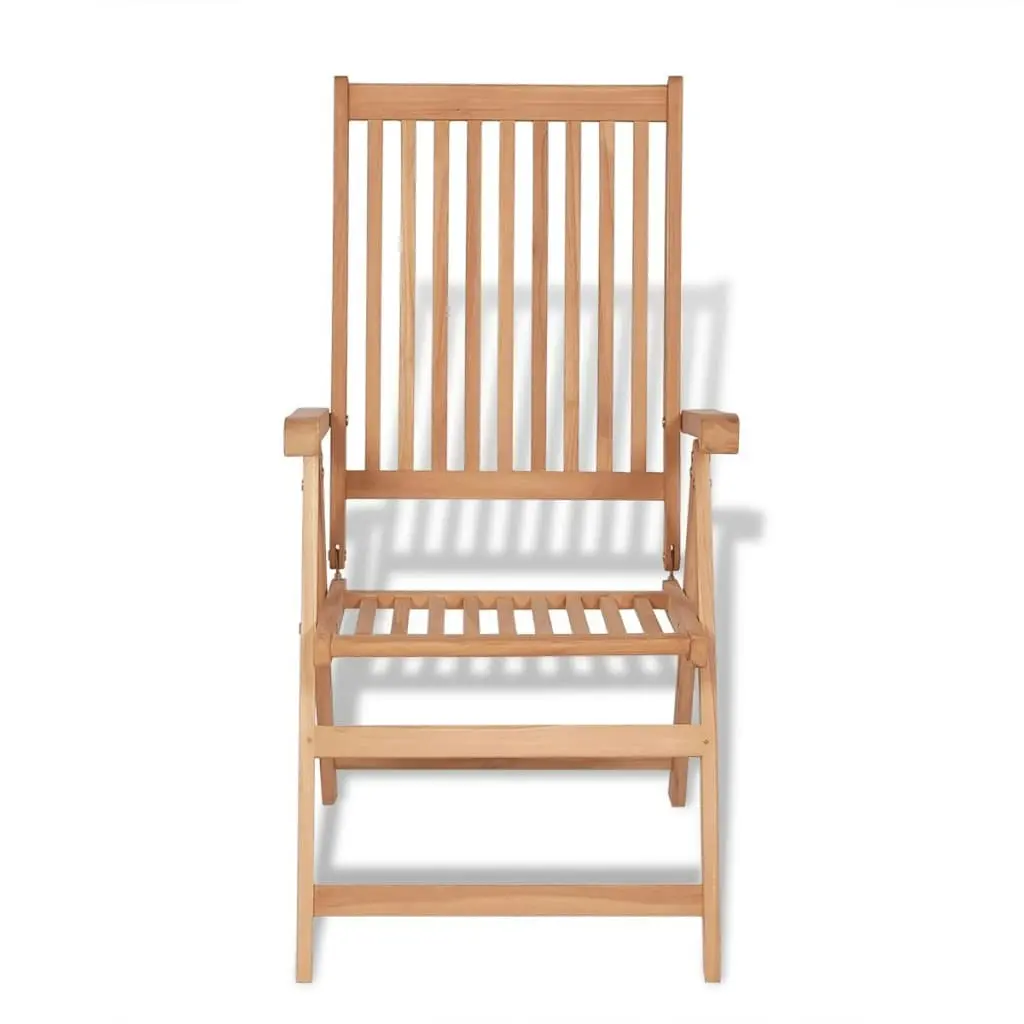 Reclining Garden Chairs 2 pcs Solid Teak Wood 43029