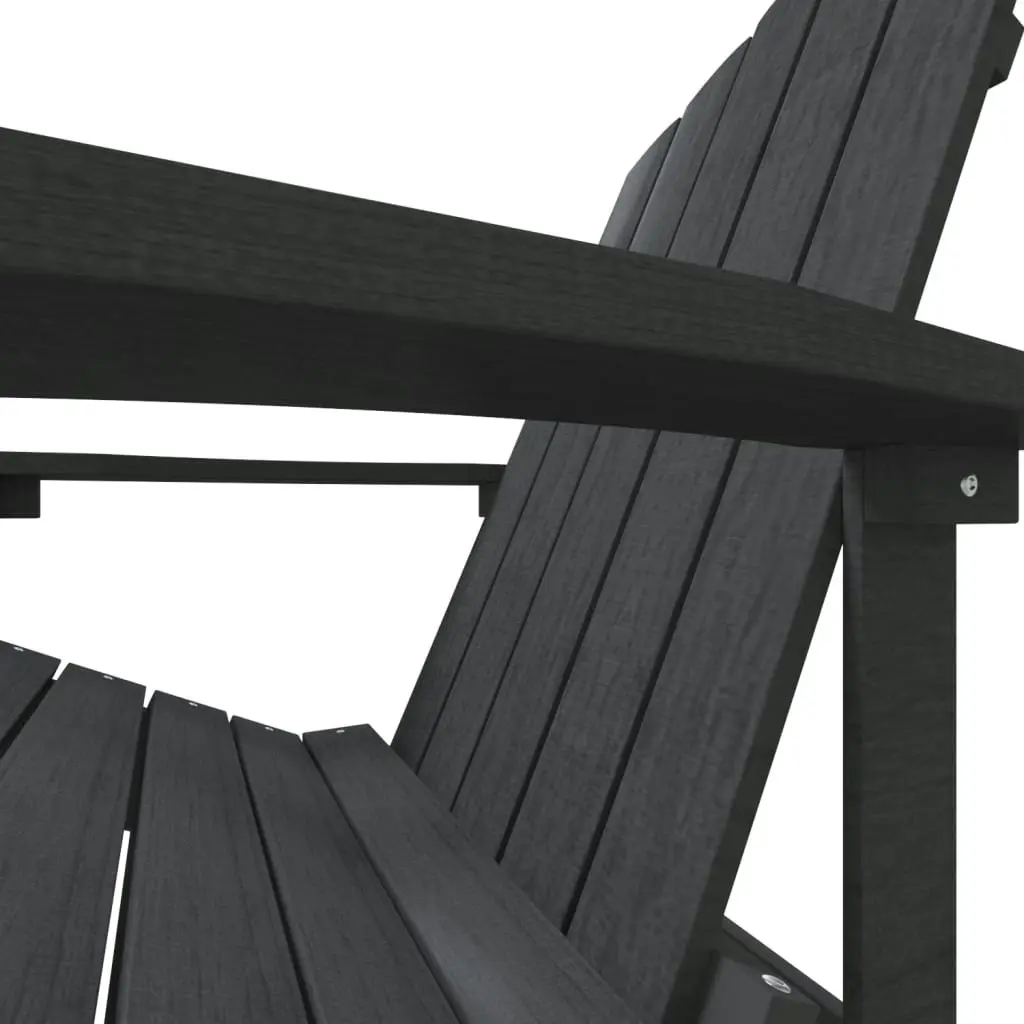 Garden Adirondack Chair HDPE Anthracite 318638