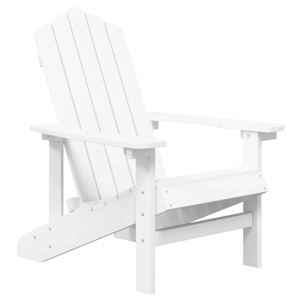 Garden Adirondack Chairs 2 pcs HDPE White 3095692