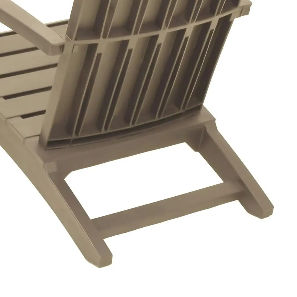 Garden Adirondack Chair Light Brown Polypropylene 364166