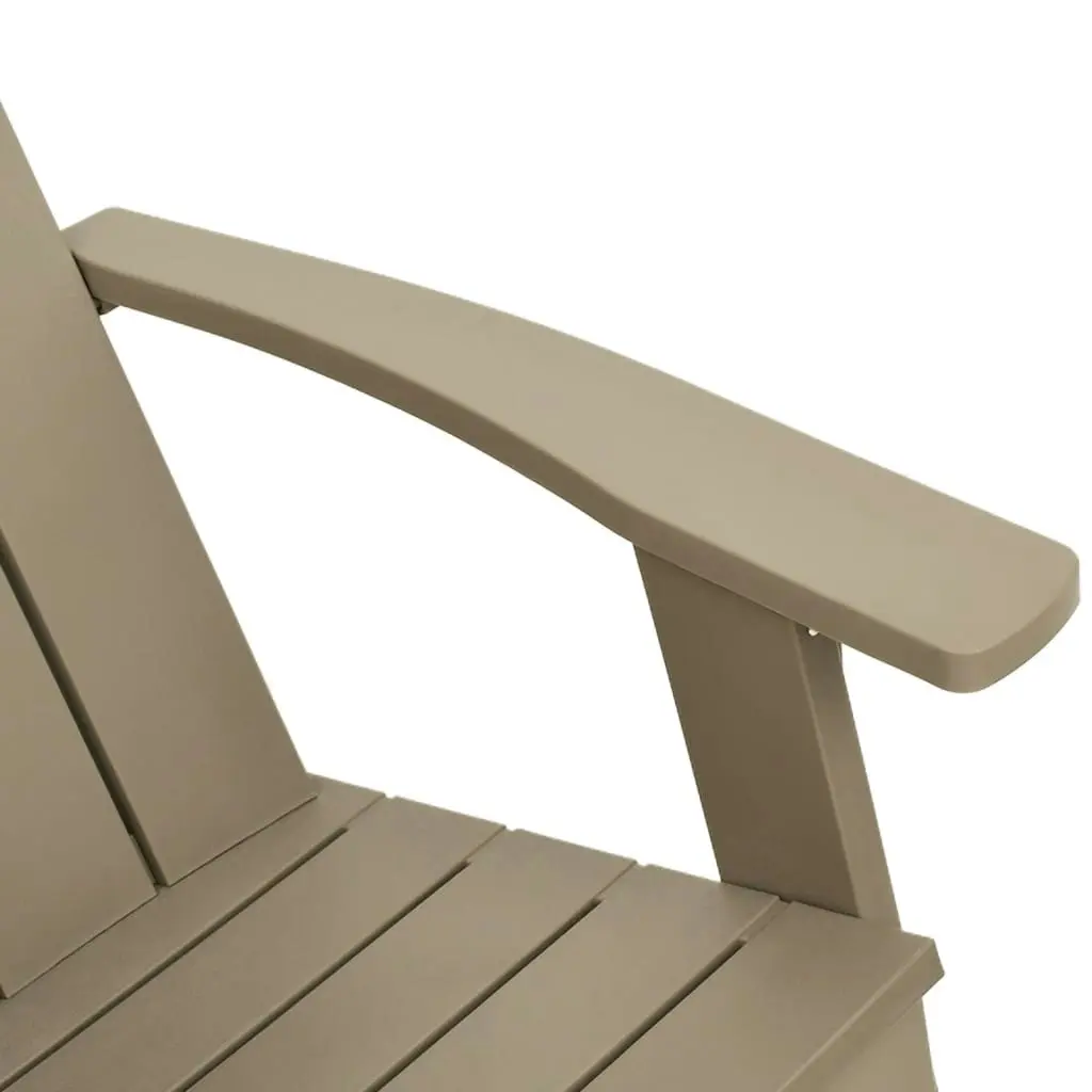 Garden Adirondack Chair Light Brown 75x88.5x89.5cm Polypropylene 364175