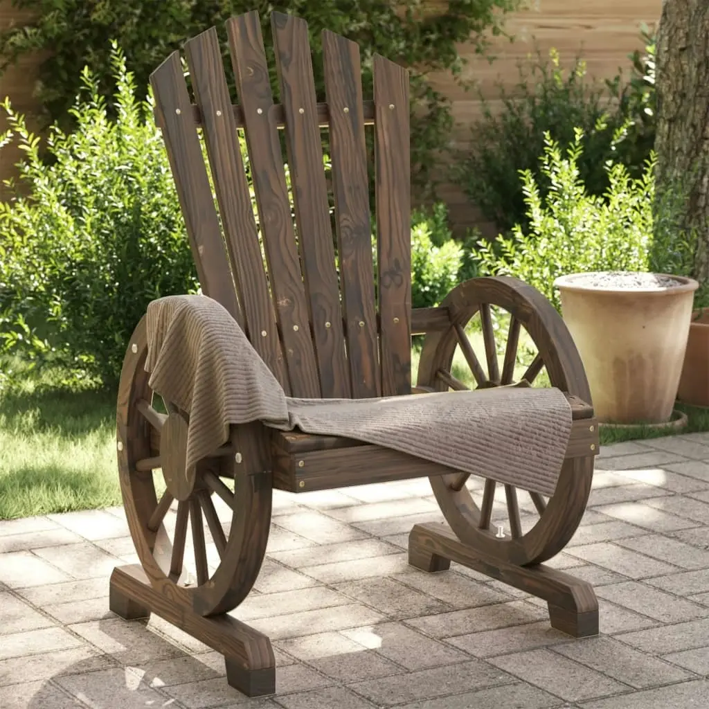 Garden Adirondack Chairs 2 pcs Solid Wood Fir 365092