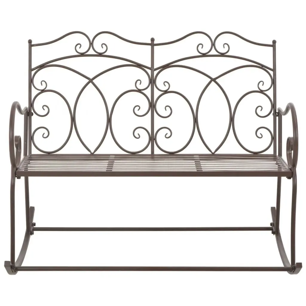 Garden Bench 104 cm Iron Antique Brown 45437