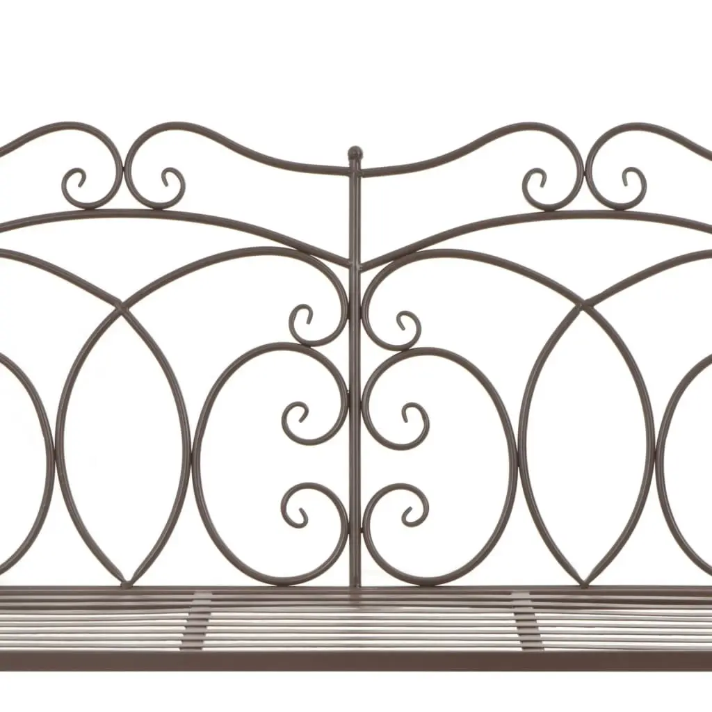 Garden Bench 104 cm Iron Antique Brown 45437