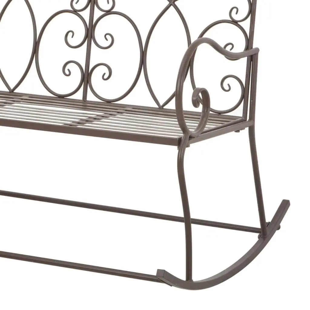 Garden Bench 104 cm Iron Antique Brown 45437