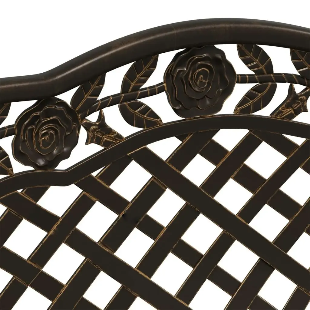 Garden Bench 108 cm Cast Aluminium Bronze 317743