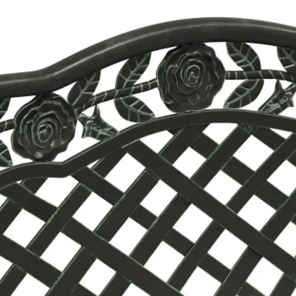 Garden Bench 108 cm Cast Aluminium Green 317741