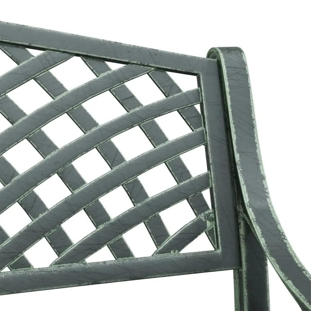 Garden Bench 102 cm Cast Aluminium Green 317745