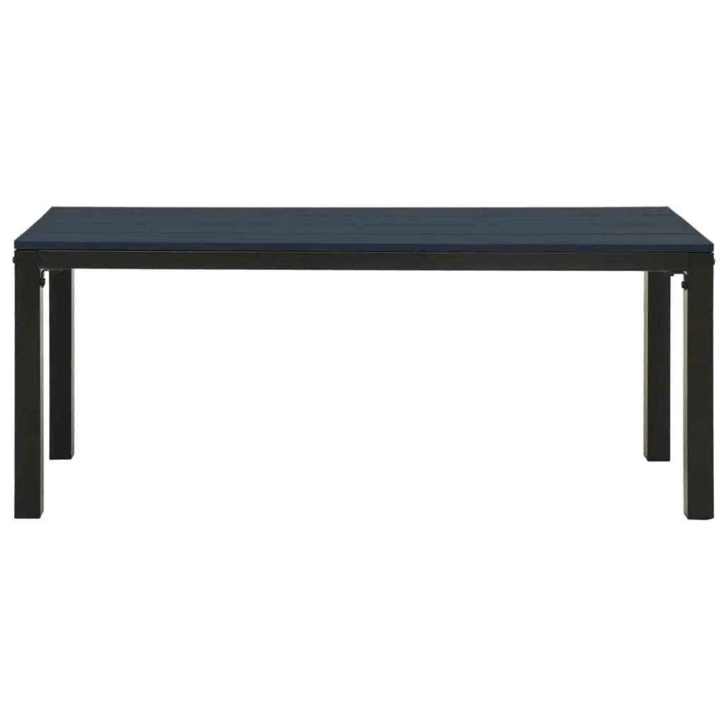 Garden Bench 110 cm Steel and WPC Black 317141