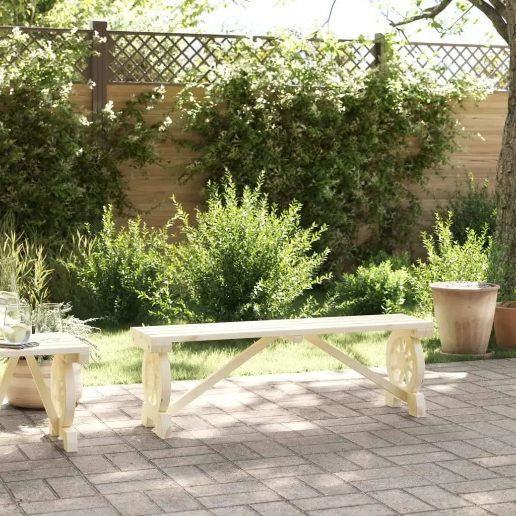 Garden Bench 115 cm Solid Wood Fir 365111