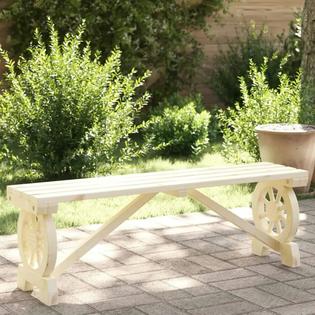 Garden Bench 115 cm Solid Wood Fir 365111