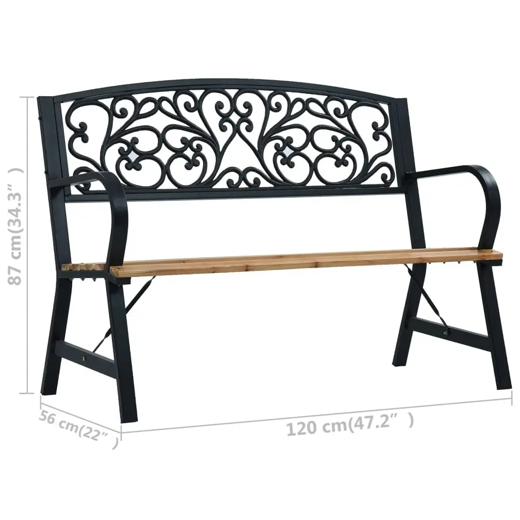 Garden Bench 120 cm Wood 47940