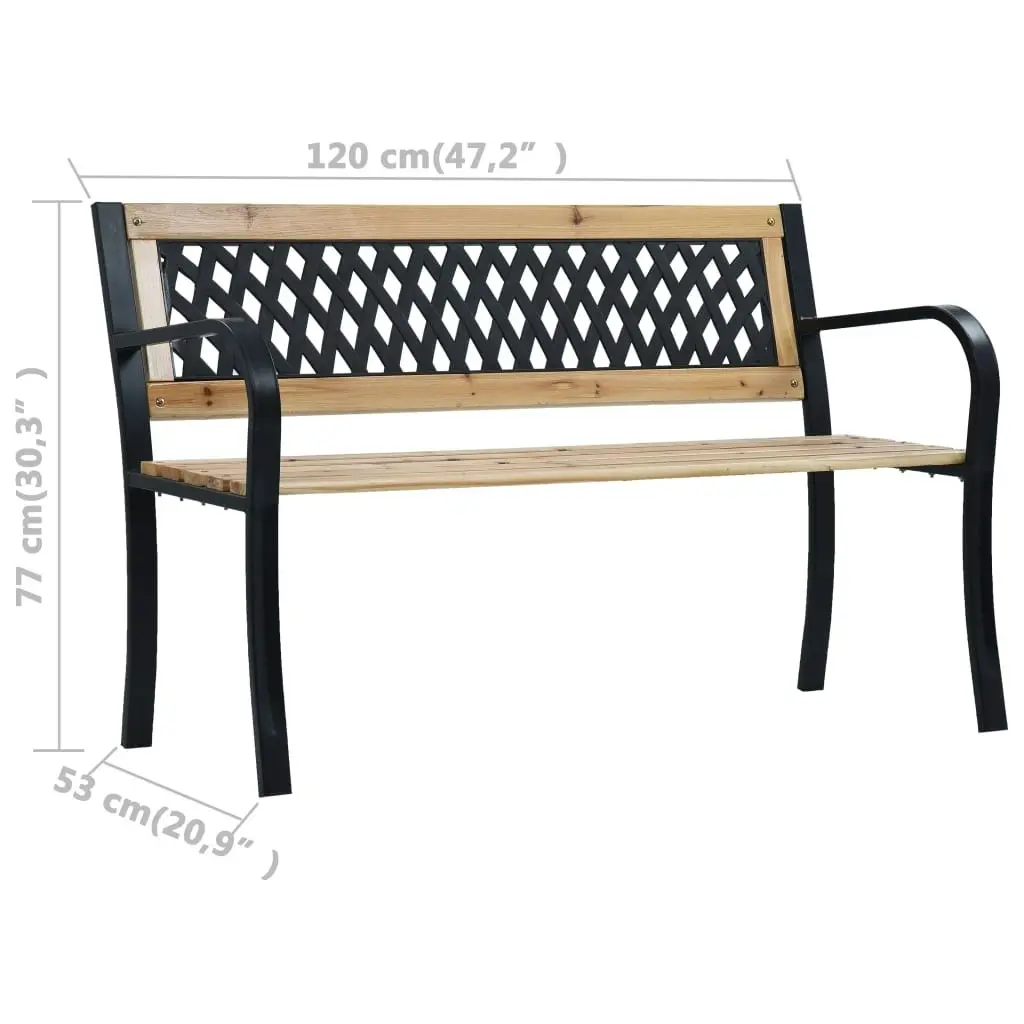 Garden Bench 120 cm Wood 47944