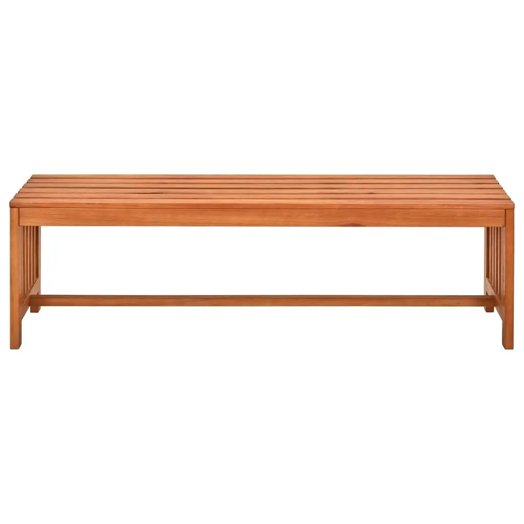 Garden Bench 130 cm Solid Eucalyptus Wood 44400