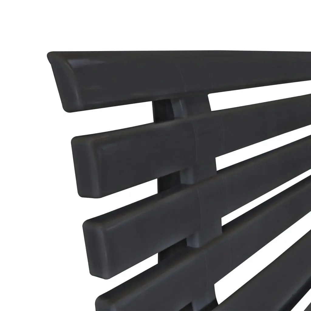 Garden Bench 145.5 cm Plastic Anthracite 43585