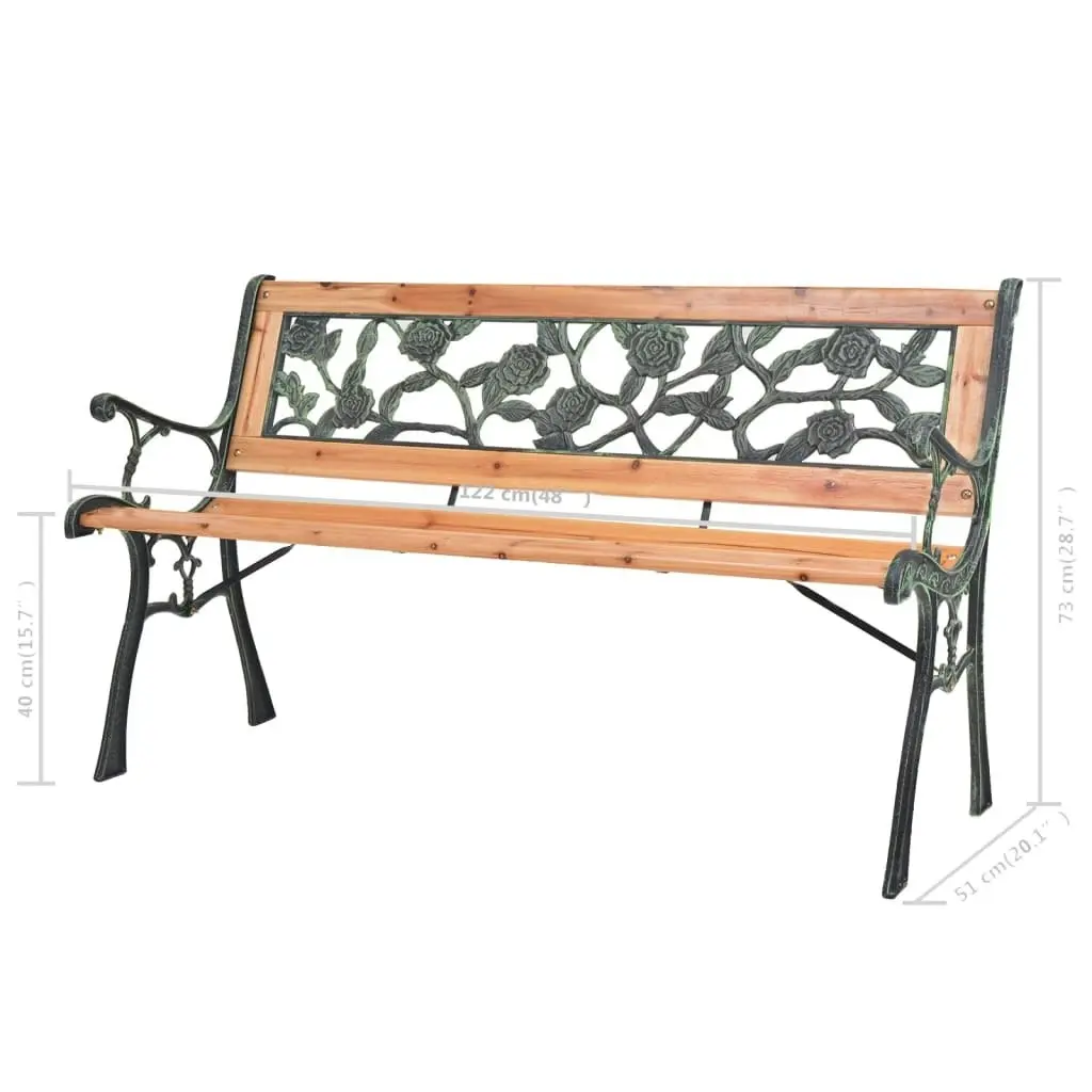 Garden Bench 122 cm Wood 40261