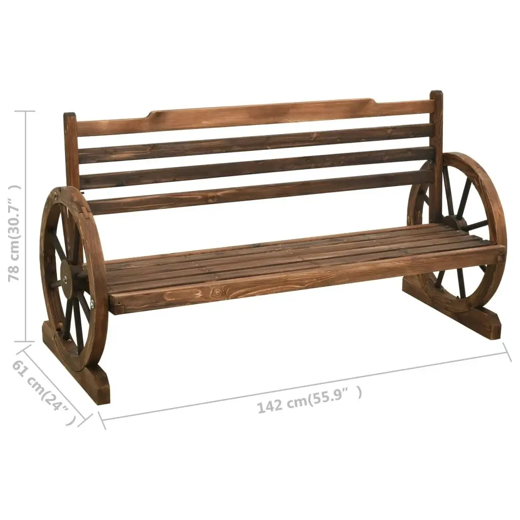 Garden Bench 142 cm Solid Firwood 313892