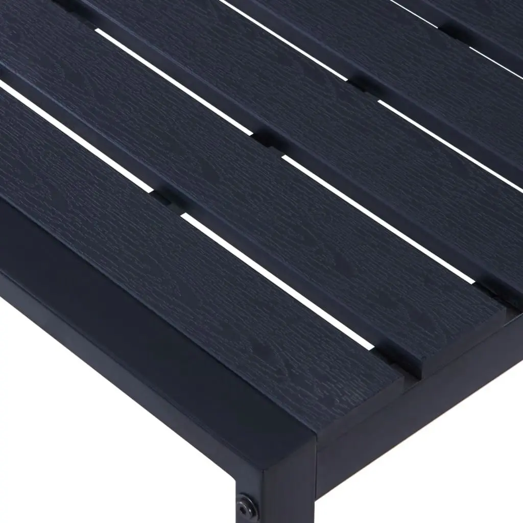 Garden Bench 180 cm PS Board Black 49493