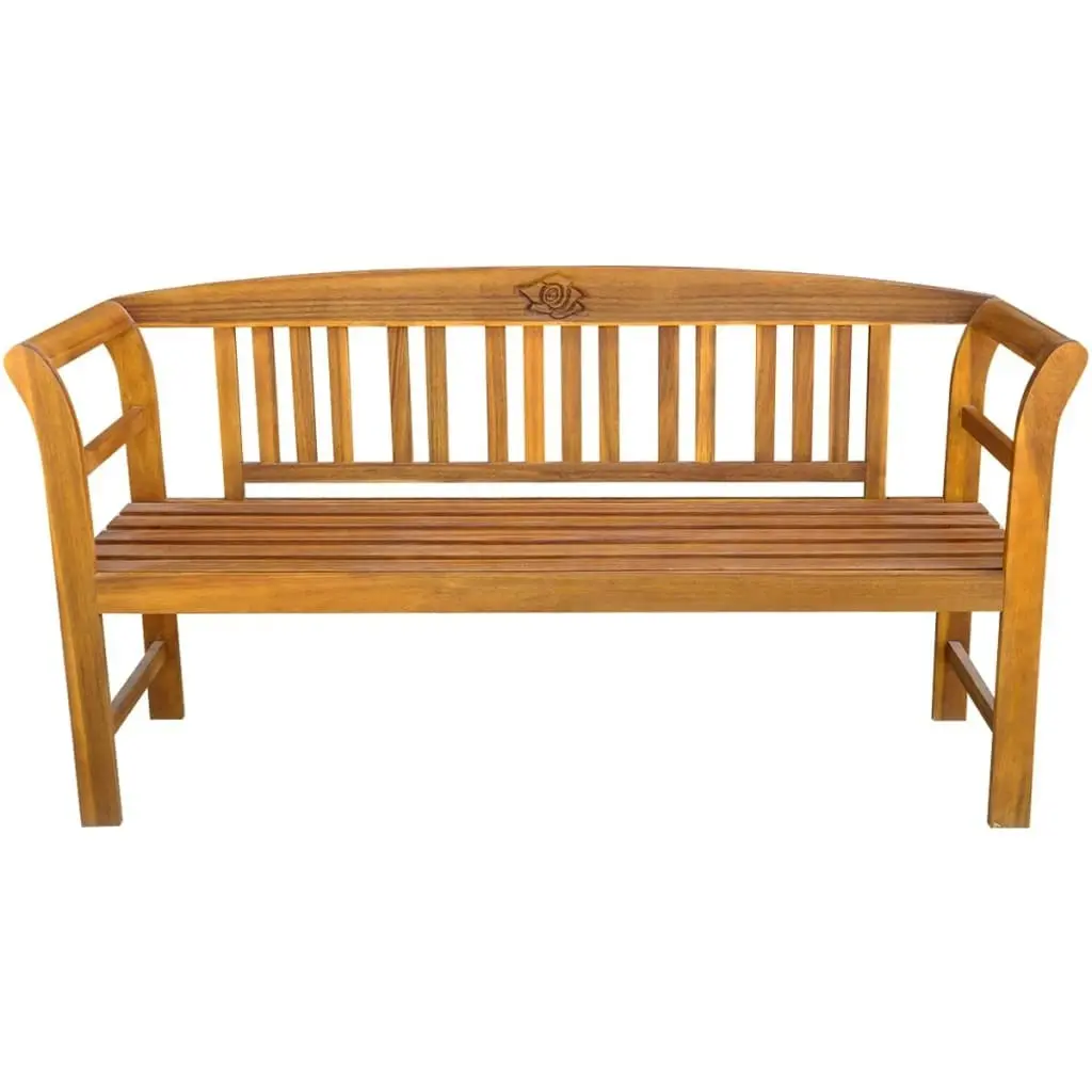 Garden Bench 157 cm Solid Acacia Wood 44131