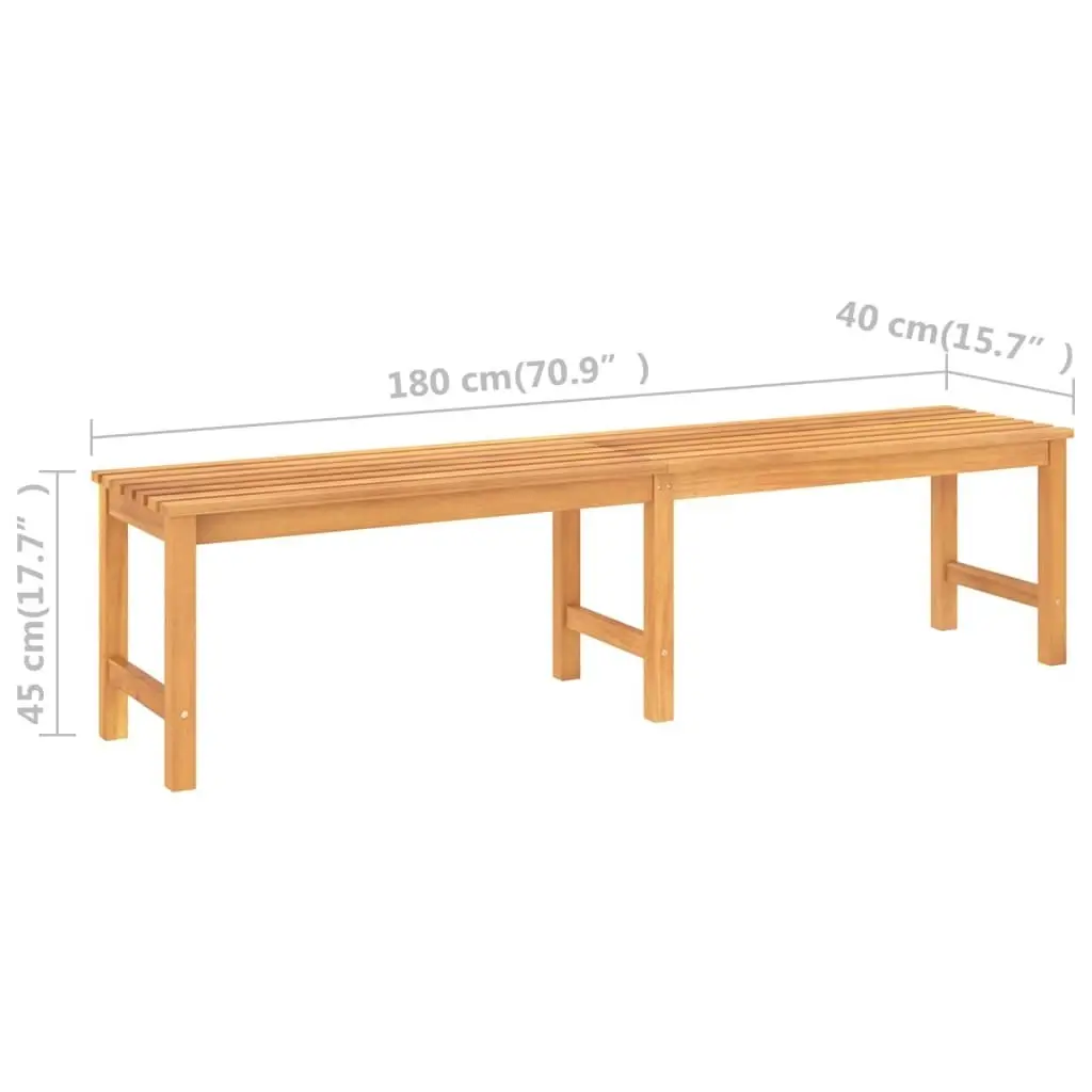 Garden Bench 180 cm Solid Teak Wood 316633