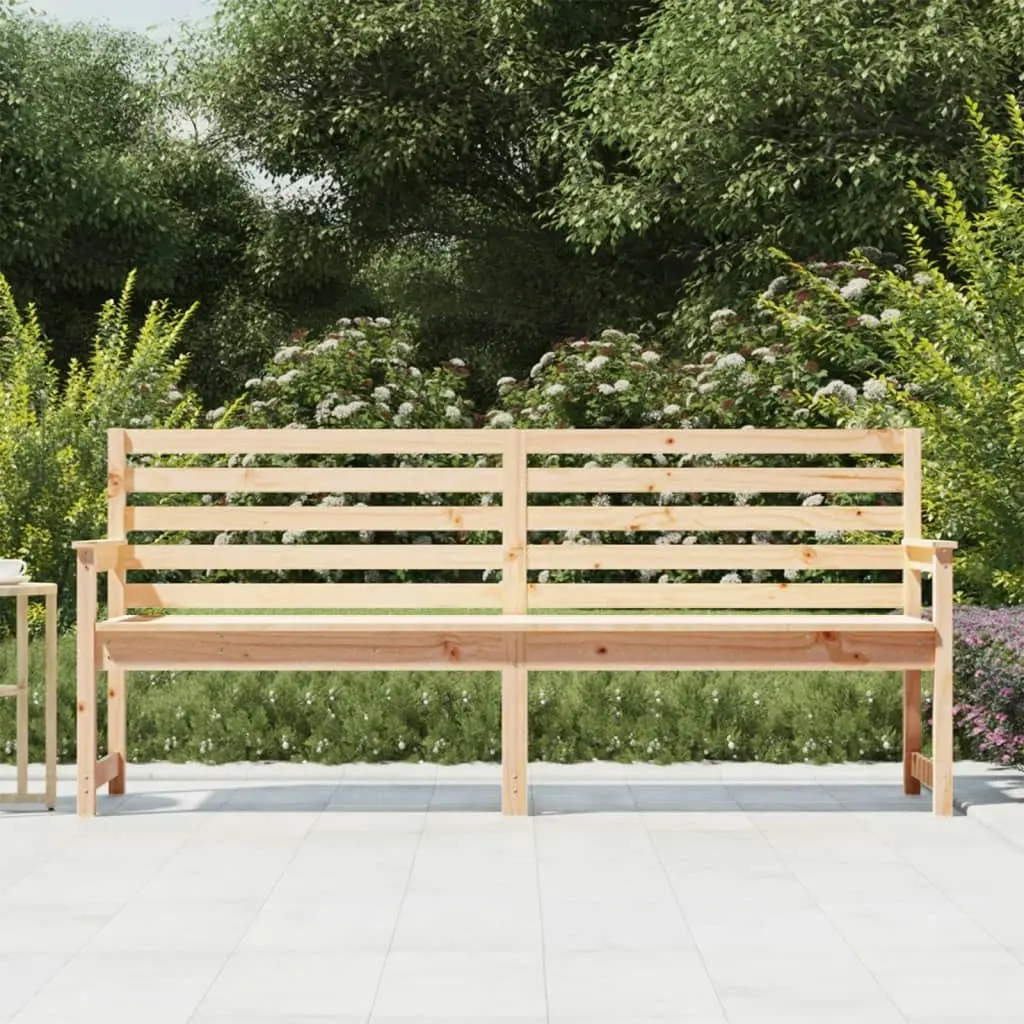 Garden Bench 203.5x48x91.5 cm Solid Wood Pine 824074