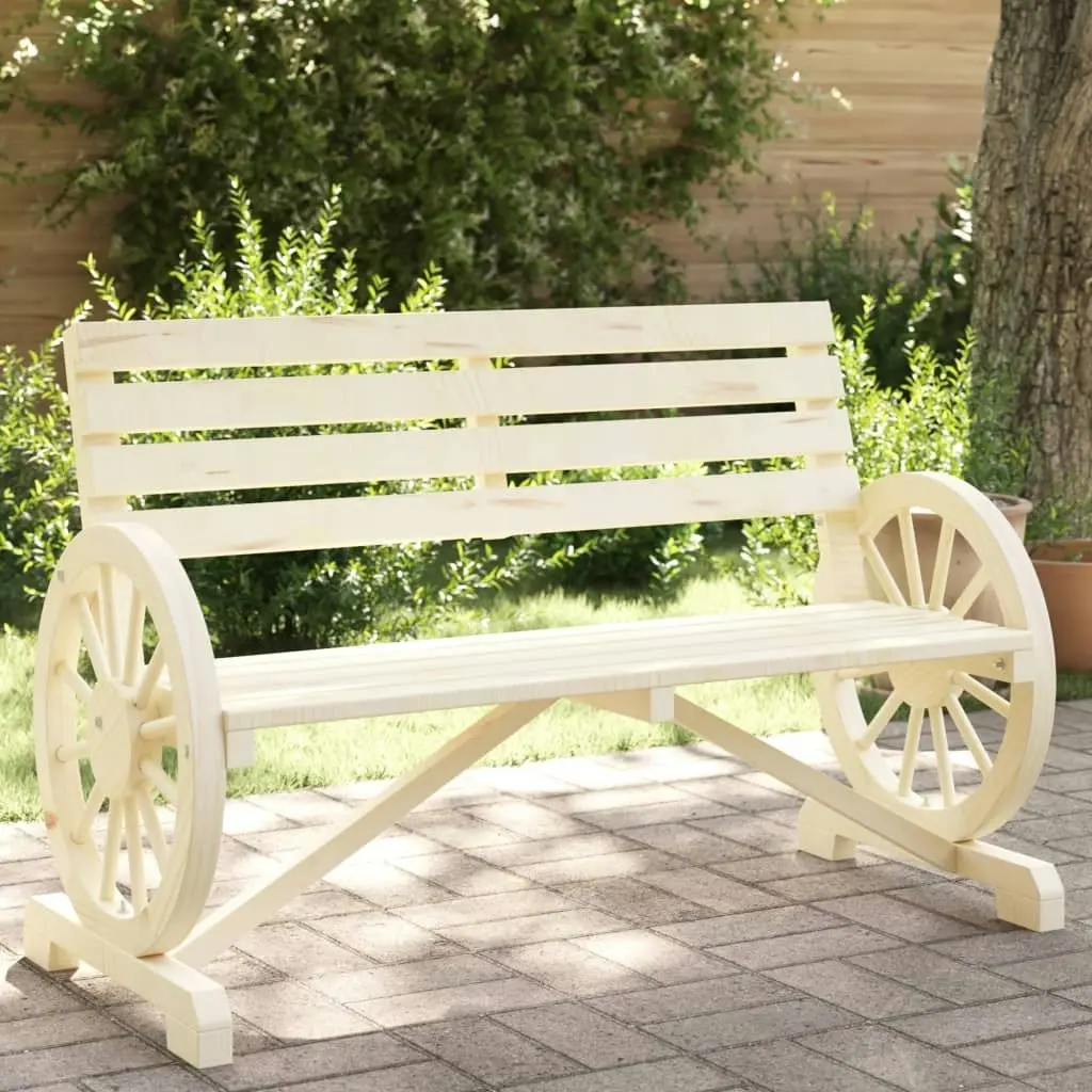 Garden Bench 2-Seater Solid Wood Fir 365103