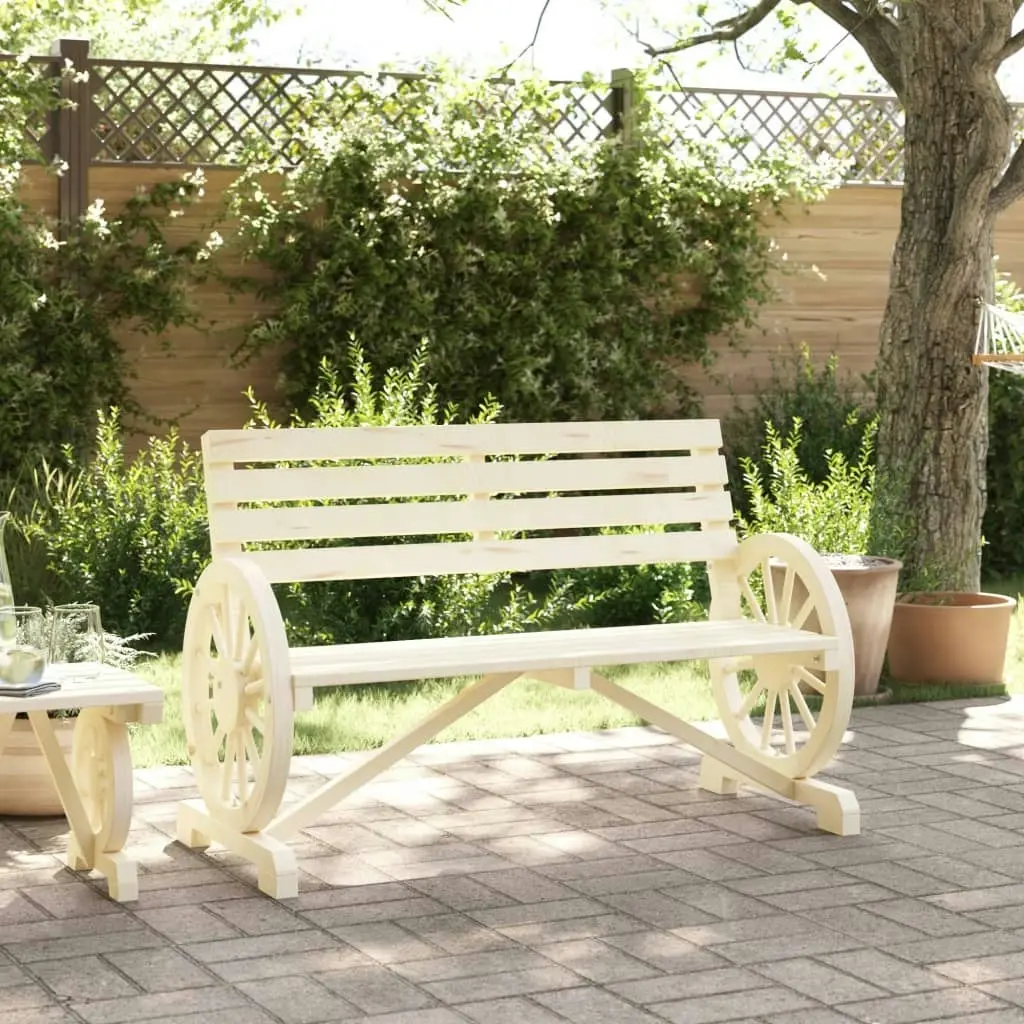 Garden Bench 2-Seater Solid Wood Fir 365103