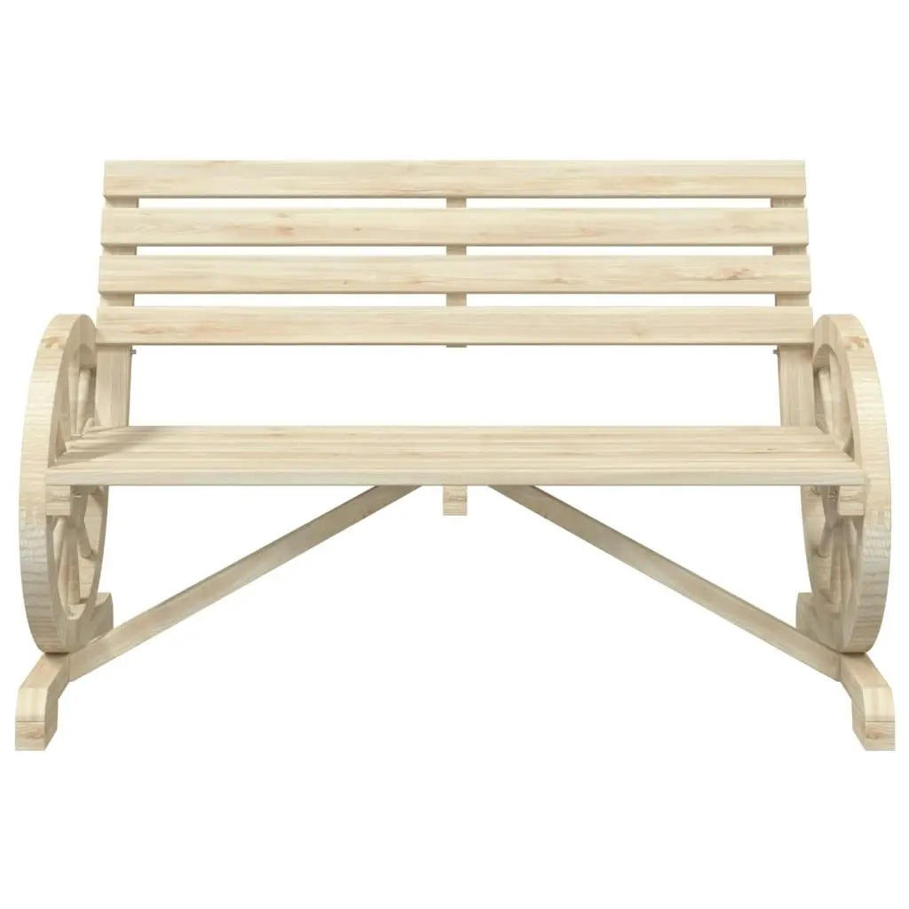 Garden Bench 2-Seater Solid Wood Fir 365103