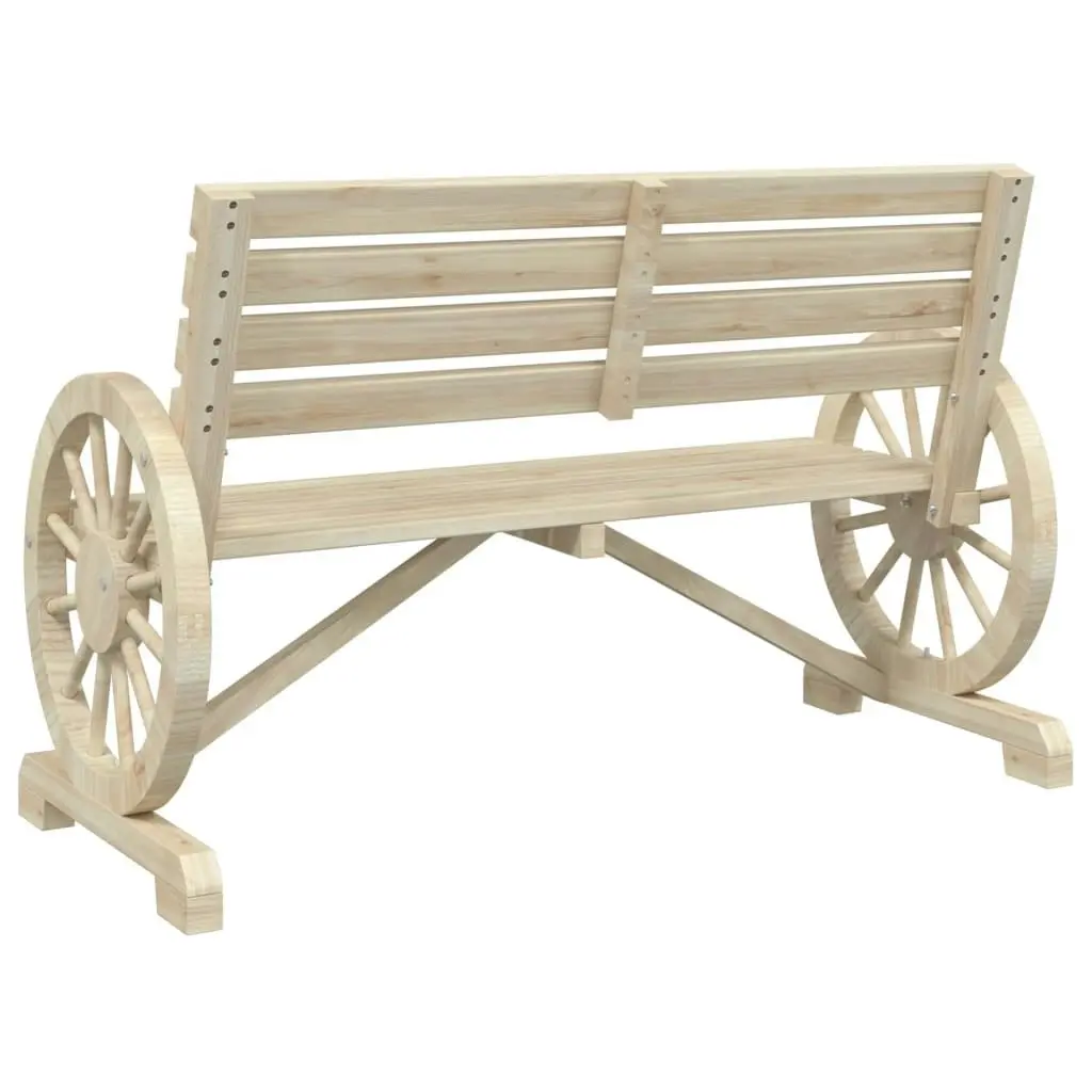 Garden Bench 2-Seater Solid Wood Fir 365103