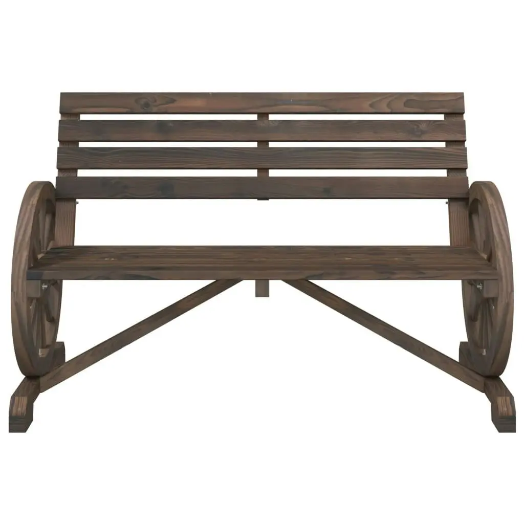 Garden Bench 2-Seater Solid Wood Fir 365104