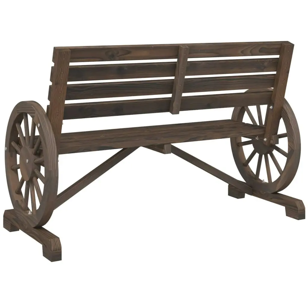 Garden Bench 2-Seater Solid Wood Fir 365104