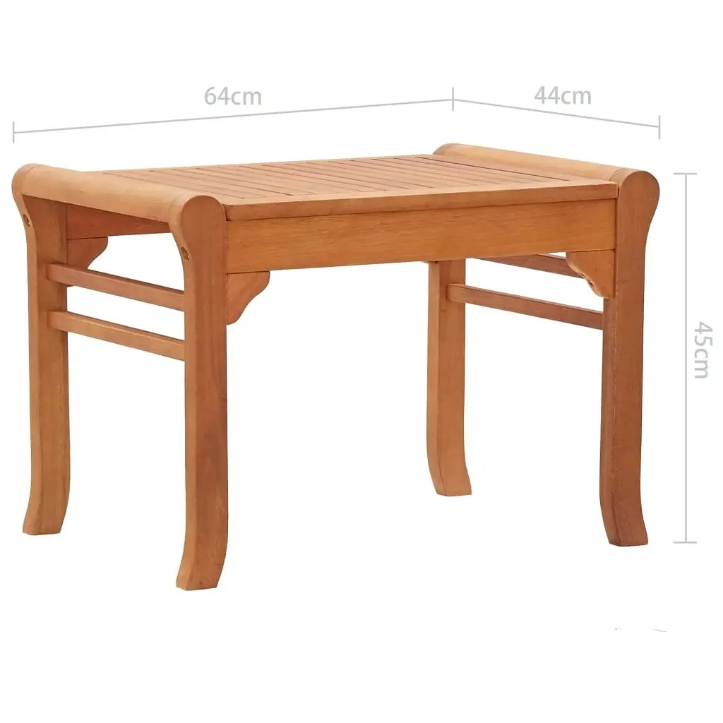 Garden Bench 64 cm Solid Eucalyptus Wood 47289