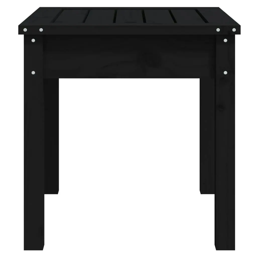 Garden Bench Black 50x44x45 cm Solid Wood Pine 823994