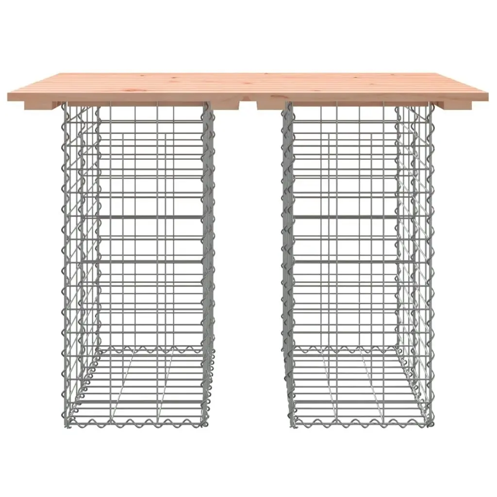 Garden Bench Gabion Design 100x70x72 cm Solid Wood Douglas 834363