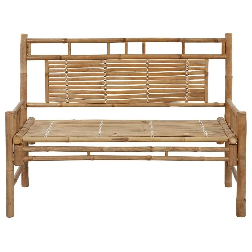 Garden Bench with Cushion 120 cm Bamboo 3063891