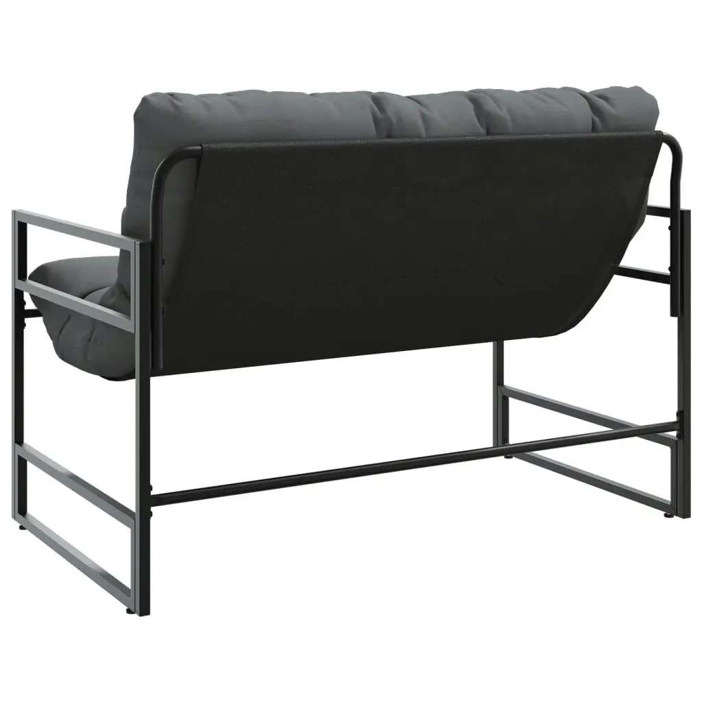 Garden Bench with Cushion Anthracite 113 m Steel 4009299