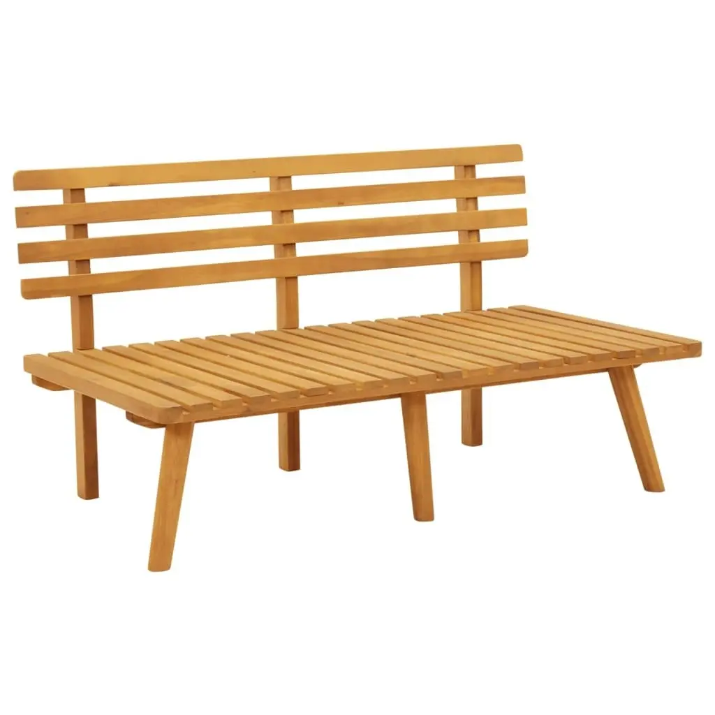 Garden Bench with Cushions 115 cm Solid Acacia Wood 46672