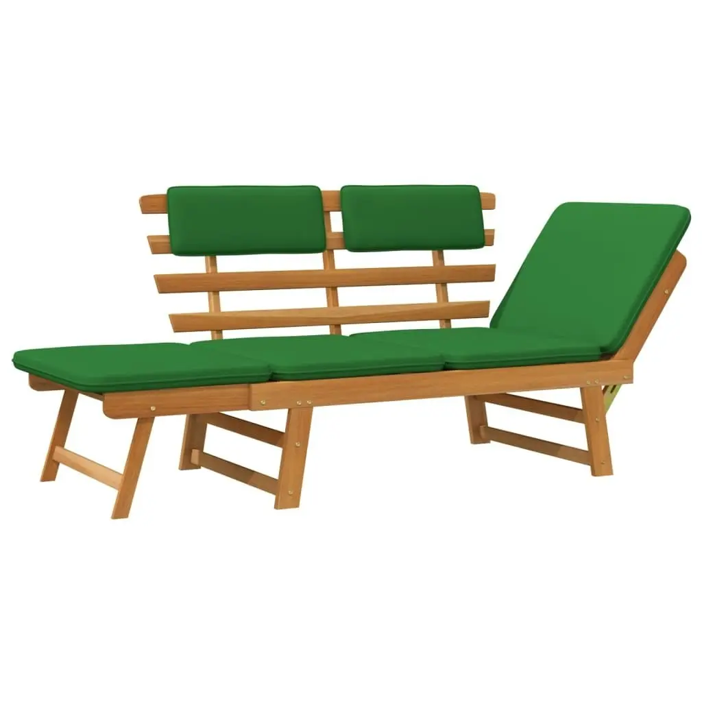 Garden Bench with Cushions 2-in-1 190 cm Solid Acacia Wood 312121