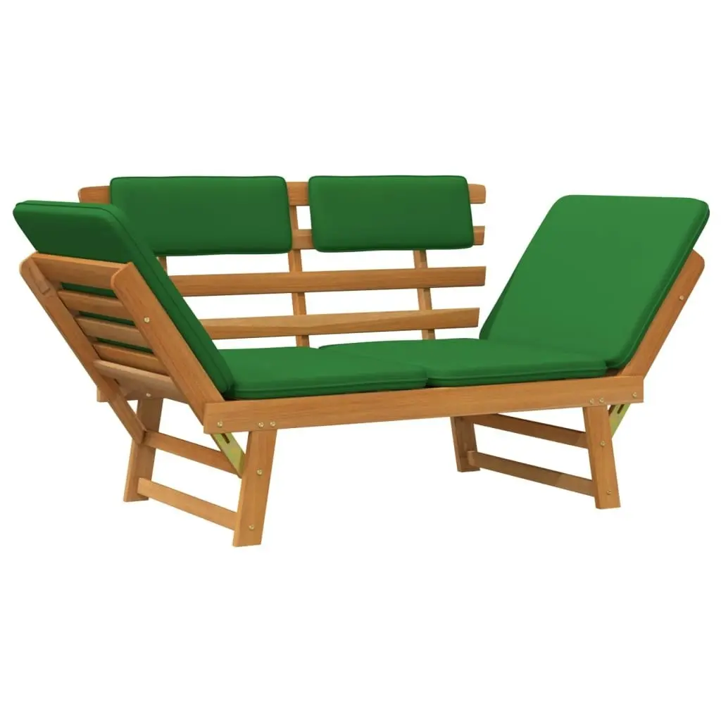 Garden Bench with Cushions 2-in-1 190 cm Solid Acacia Wood 312121