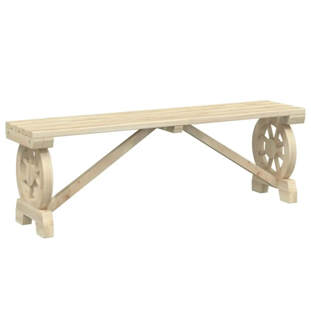 Garden Benches 2 pcs Solid Wood Fir 3207135