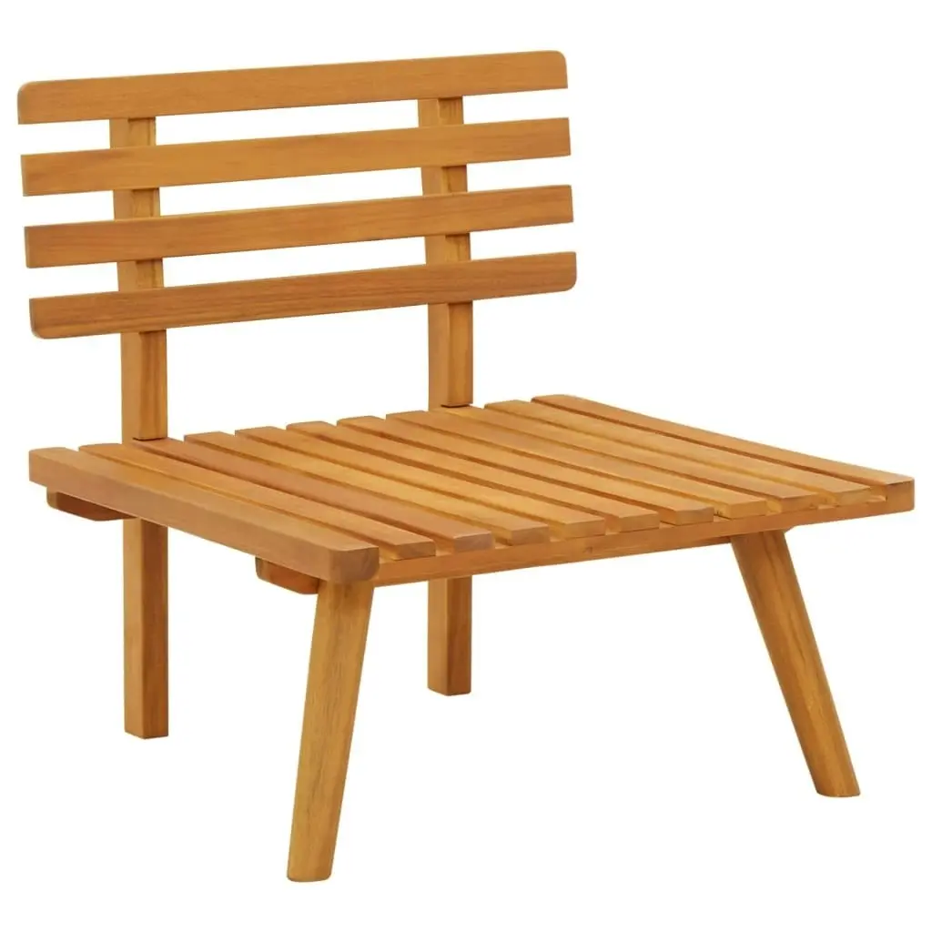 Garden Chair with Cushions Solid Acacia Wood 46671