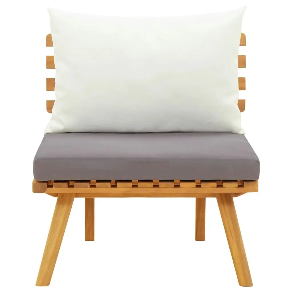 Garden Chair with Cushions Solid Acacia Wood 46671