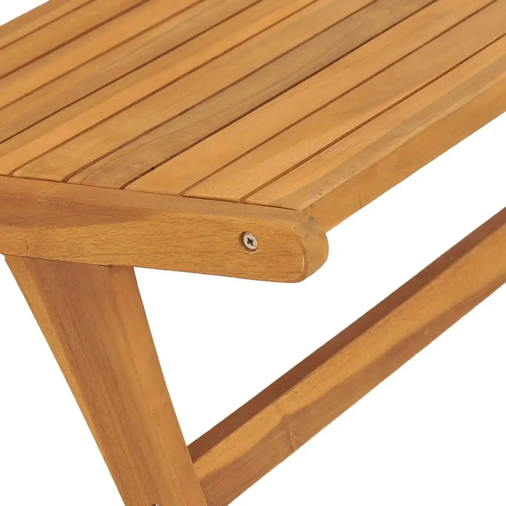 Garden Chair with Footrest Solid Teak Wood 49366