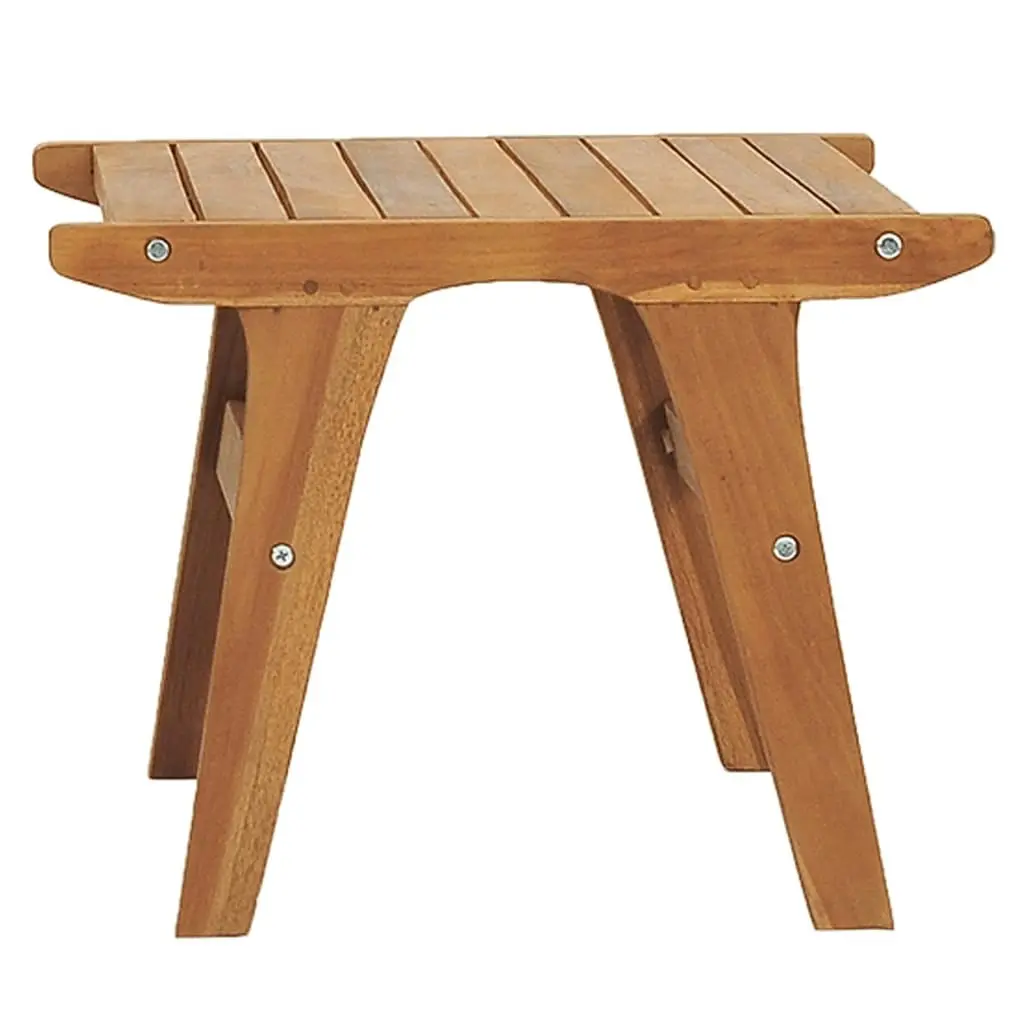 Garden Chair with Footrest Solid Teak Wood 49366