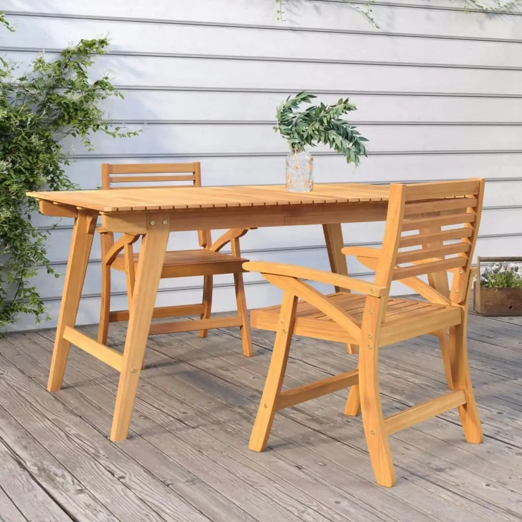 Garden Chairs 2 pcs 58x58x87 cm Solid Wood Acacia 363312