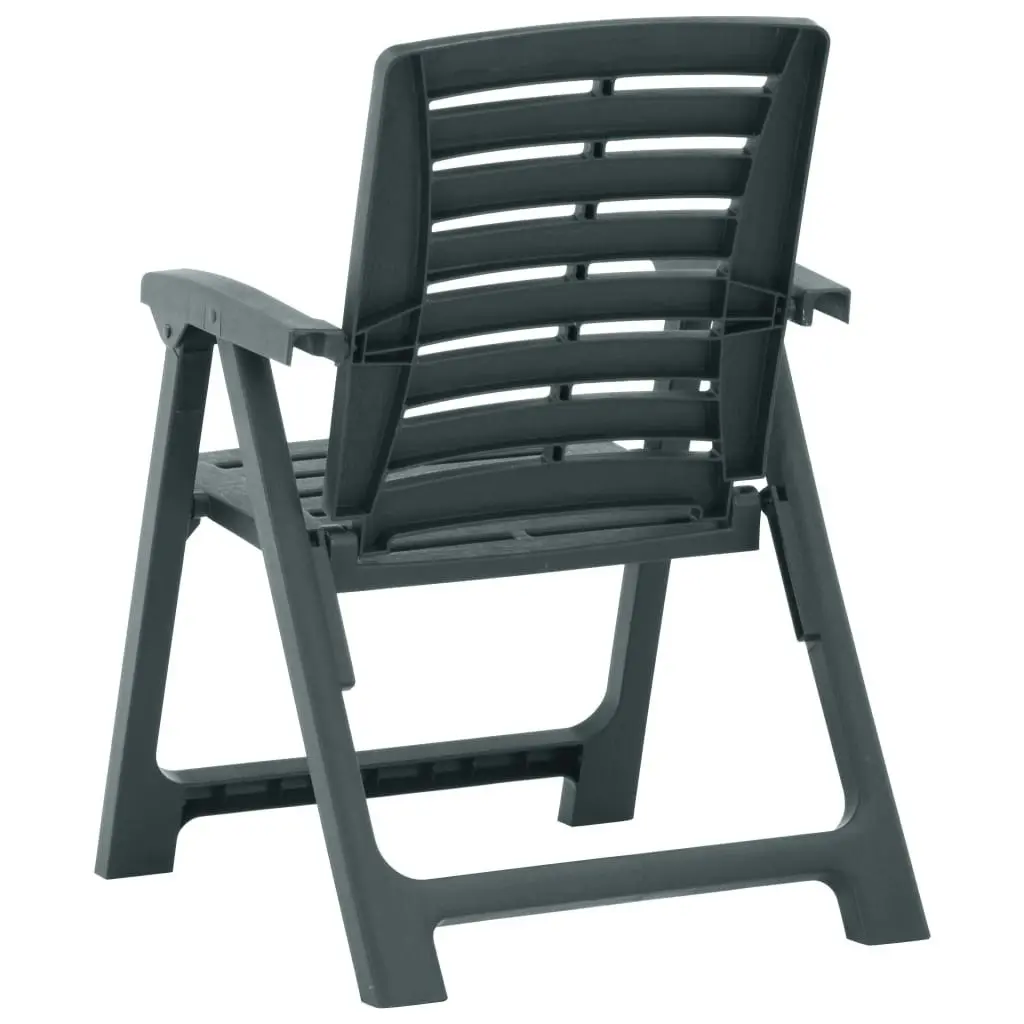 Garden Chairs 2 pcs Plastic Green 315837