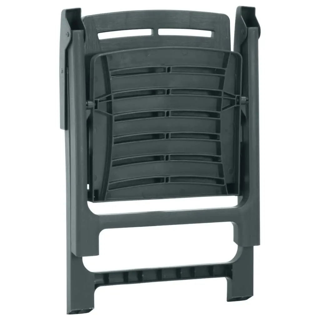 Garden Chairs 2 pcs Plastic Green 315837