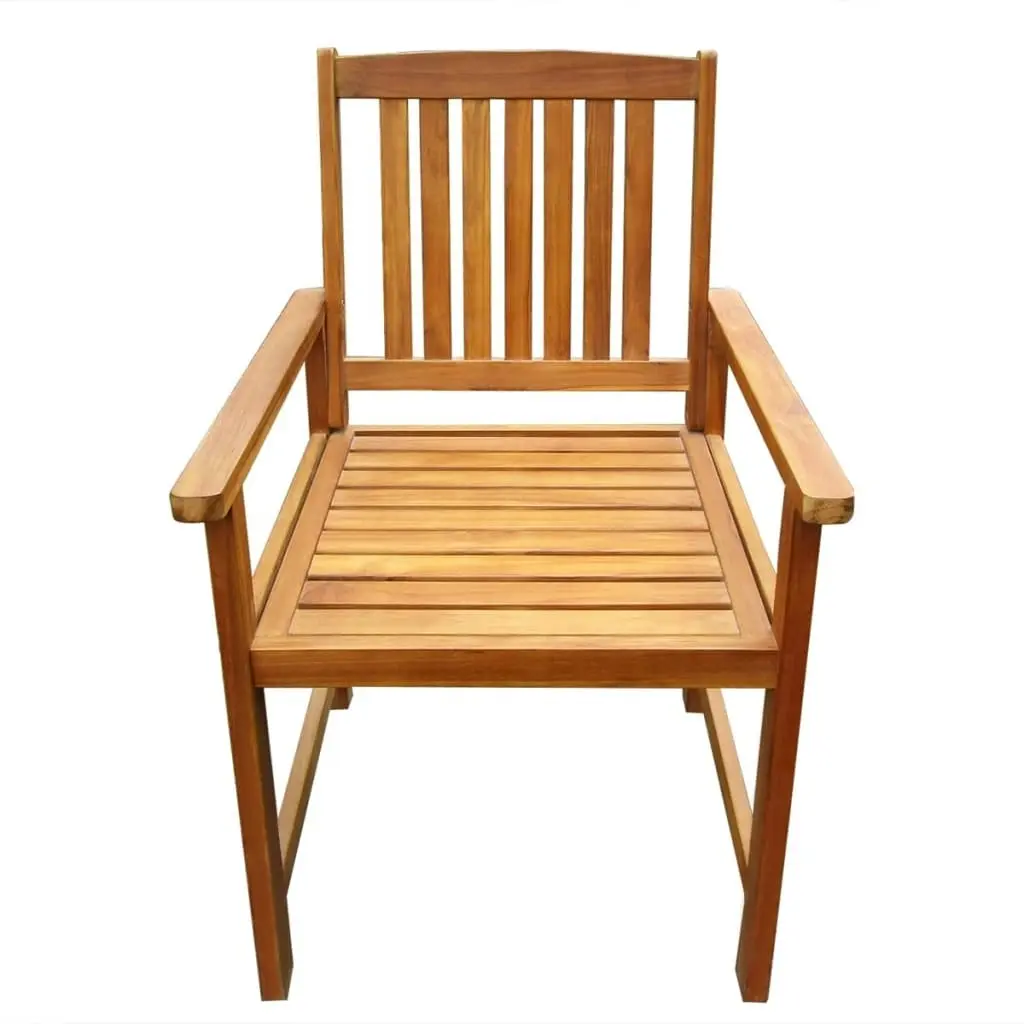 Garden Chairs 2 pcs Solid Acacia Wood Brown 42626